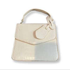 Faux Croc Skin Purse